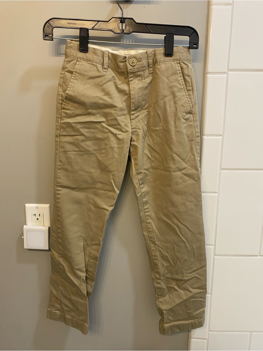 Crewcuts Boys Tan Straight-Leg Chinos / Size 8 Slim / VGUC